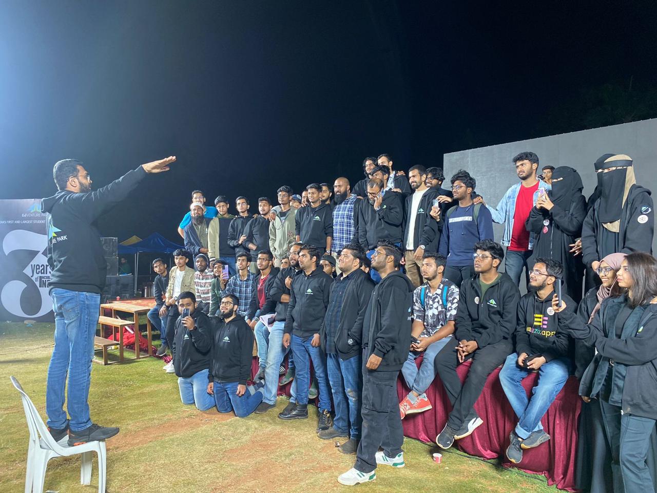 Speaker and audience at event