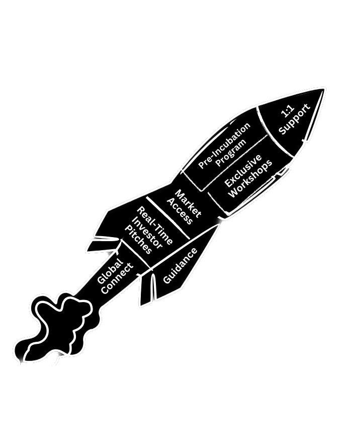 Rocket launching representing career growth