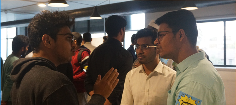 Audience at business event